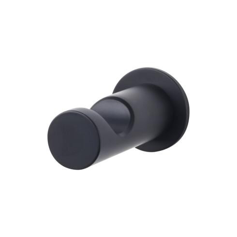 Top Knobs Hopewell Bath Single Hook, Flat Black - HOP1BLK