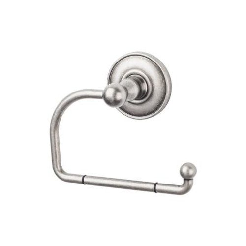 Top Knobs Edwardian Bath Tissue Hook - Antique Pewter - Plain Backplate - ED4APD