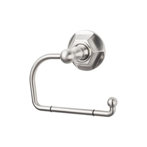 Top Knobs Edwardian Bath Tissue Hook - Hex Backplate, Brushed Satin Nickel - ED4BSNB