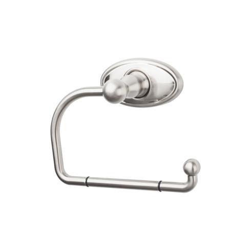 Top Knobs Edwardian Bath Tissue Hook - Oval Backplate, Brushed Satin Nickel - ED4BSNC