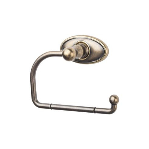 Top Knobs Edwardian Bath Tissue Hook - German Bronze - Oval Backplate - ED4GBZC
