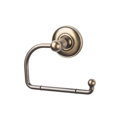 Top Knobs Edwardian Bath Tissue Hook - Plain Backplate, German Bronze - ED4GBZD