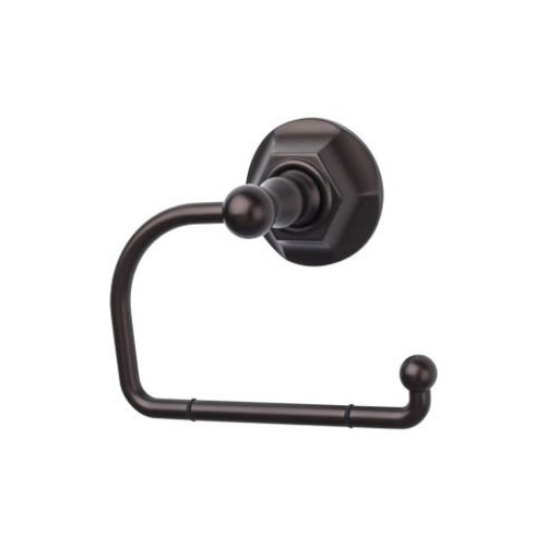Top Knobs Edwardian Bath Tissue Hook - Oil Rubbed Bronze - Hex Backplate - ED4ORBB
