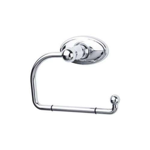 Top Knobs Edwardian Bath Tissue Hook - Polished Chrome - Oval Backplate - ED4PCC