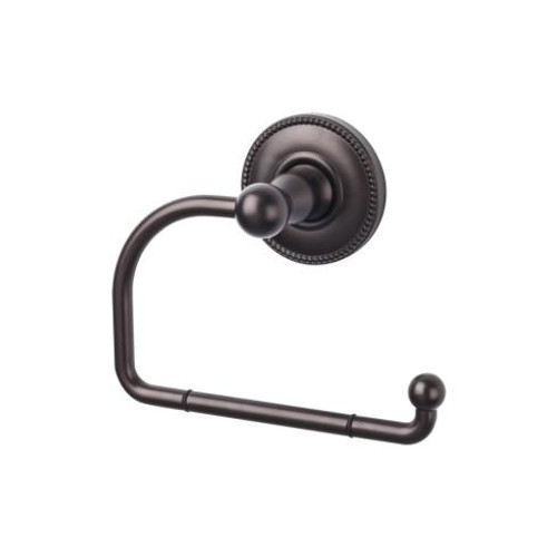 Top Knobs Edwardian Bath Tissue Hook - Oil Rubbed Bronze - Beaded Backplate - ED4ORBA