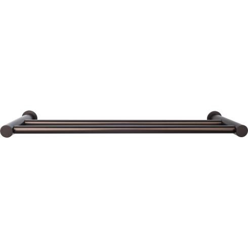 Top Knobs Hopewell Bath 18" Double Towel Bar, Oil Rubbed Bronze - HOP7ORB
