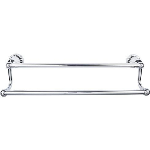 Top Knobs Hudson Bath 18" Double Towel Bar - Polished Chrome - HUD7PC