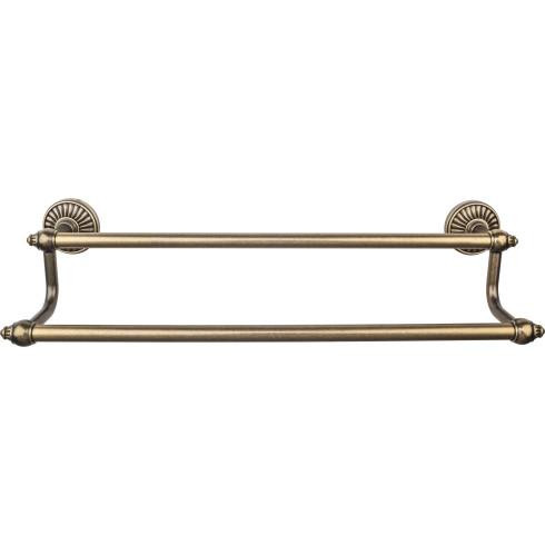 Top Knobs Tuscany Bath 18" Double Towel Bar, German Bronze - TUSC7GBZ