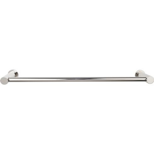 Top Knobs Hopewell Bath 18" Single Towel Bar - Polished Nickel - HOP6PN