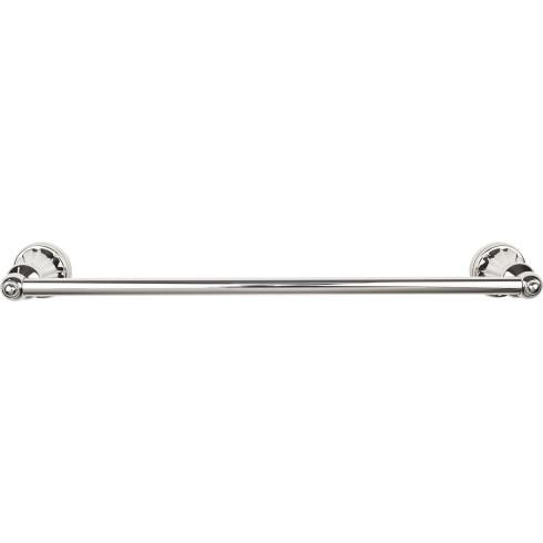 Top Knobs Hudson Bath 18" Single Towel Bar, Polished Nickel - HUD6PN