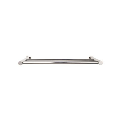 Top Knobs Hopewell Bath 24" Double Towel Bar - Polished Nickel - HOP9PN