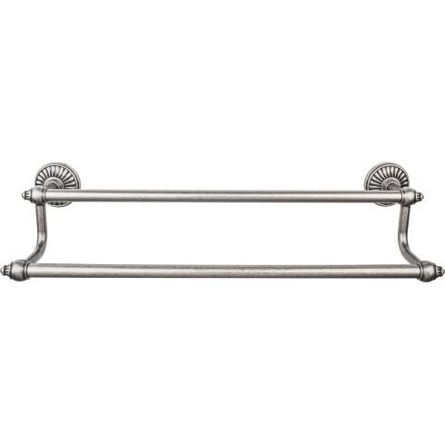 Top Knobs Tuscany Bath 24" Double Towel Bar, Antique Pewter - TUSC9PTA
