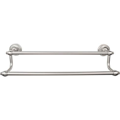 Top Knobs Tuscany Bath 24" Double Towel Bar, Brushed Satin Nickel - TUSC9BSN