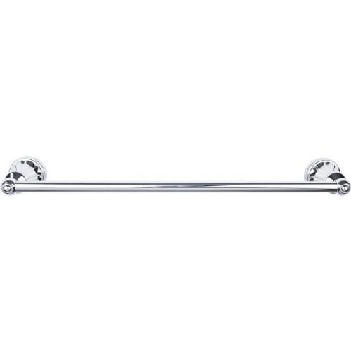 Top Knobs Hudson Bath 24" Single Towel Bar - Polished Chrome - HUD8PC
