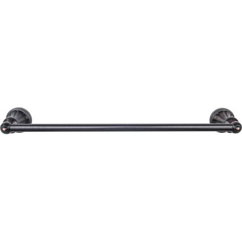 Top Knobs Hudson Bath 24" Single Towel Bar, Tuscan Bronze - HUD8TB
