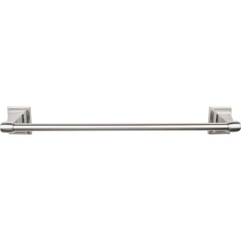 Top Knobs Stratton Bath 24" Single Towel Bar, Brushed Satin Nickel - STK8BSN