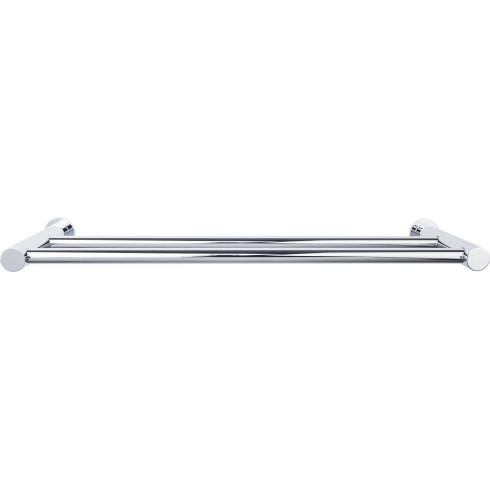 Top Knobs Hopewell Bath 30" Double Towel Bar, Polished Chrome - HOP11PC