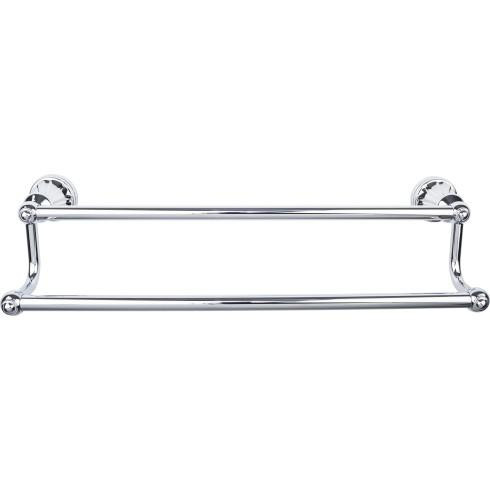 Top Knobs Hudson Bath 30" Double Towel Bar, Polished Chrome - HUD11PC