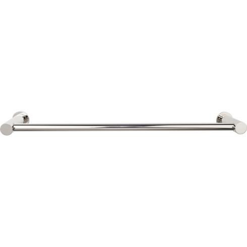 Top Knobs Hopewell Bath 30" Single Towel Bar - Polished Nickel - HOP10PN