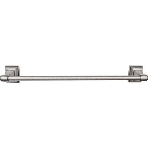 Top Knobs Stratton Bath 30" Single Towel Bar - Antique Pewter - STK10AP