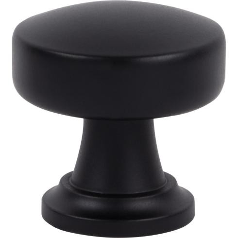 Atlas Browning Round Door Knob 1 1/4 Inch - Matte Black, 325-BL