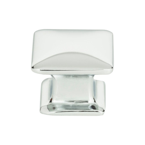 Atlas Alcott Square Door Knob 1 1/4 Inch - Polished Chrome, 322-CH
