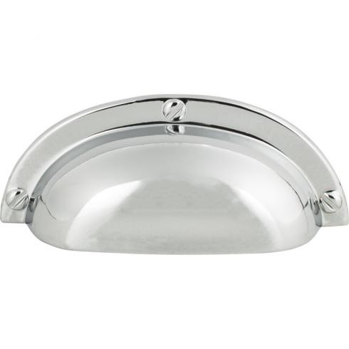 Atlas Cup Door Pull 2 1/2 Inch (c-c) - Polished Chrome, A818-CH