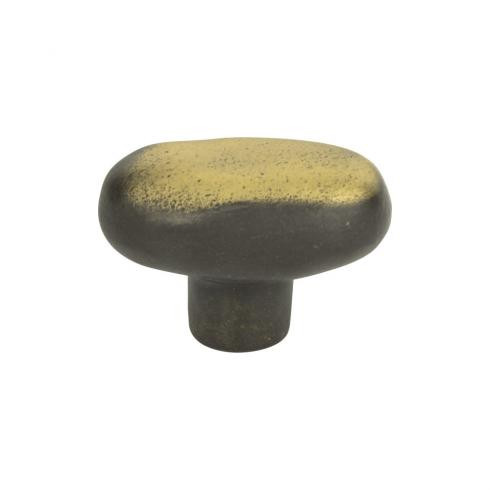 Atlas Distressed Oval Door Knob 1 11/16 Inch - Antique Bronze, 332-ABZ