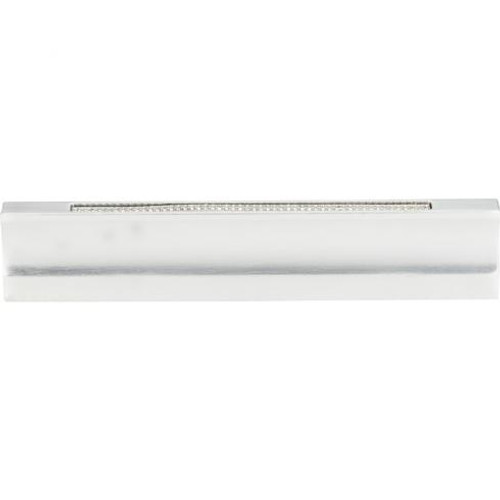Atlas Crystal Inset Thin Door Pull 5 1/16 Inch (c-c) - Matte Chrome, 3202-MC