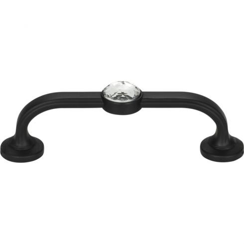 Atlas Legacy Crystal Bracelet Door Pull 3 Inch (c-c) - Matte Black, 344-BL