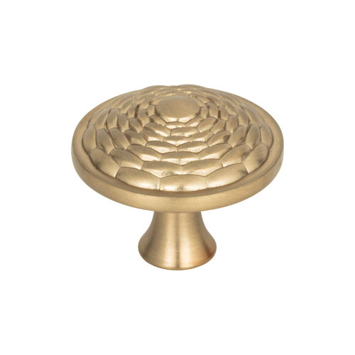 Atlas Mandalay Round Door Knob 1 5/16 Inch - Champagne, 236-CM