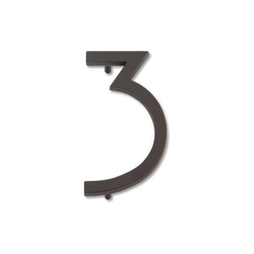 Atlas Modern Avalon #3 House Number - Aged Bronze, AVN3-O