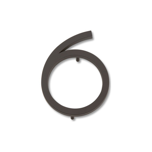 Atlas Modern Avalon #6 House Number - Aged Bronze, AVN6-O