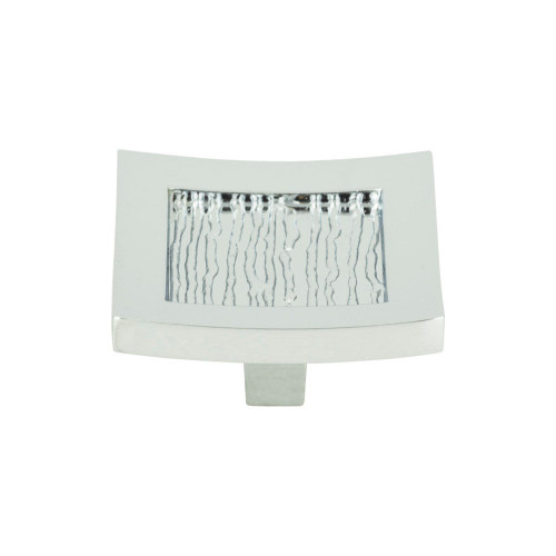 Atlas Primitive Square Door Knob 1 1/2 Inch - Polished Chrome, 270-CH