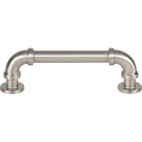 Atlas Steam Punk Door Pull 3 3/4 Inch (c-c) - Brushed Nickel, 432-BRN