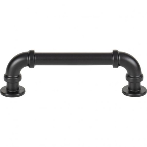 Atlas Steam Punk Door Pull 3 3/4 Inch (c-c) - Matte Black, 432-BL