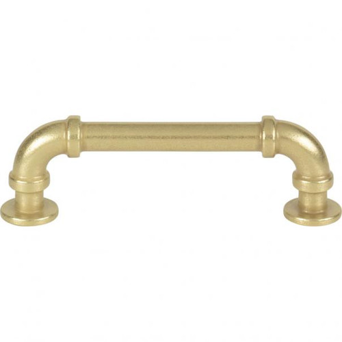 Atlas Steam Punk Door Pull 3 3/4 Inch (c-c) - Vintage Brass, 432-UB