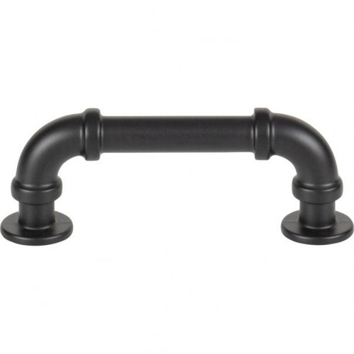 Atlas Steam Punk Door Pull 3 Inch (c-c) - Matte Black, 367-BL