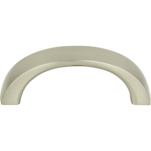 Atlas Tableau Curved Door Pull 1 13/16 Inch (c-c) - Brushed Nickel, 397-BN