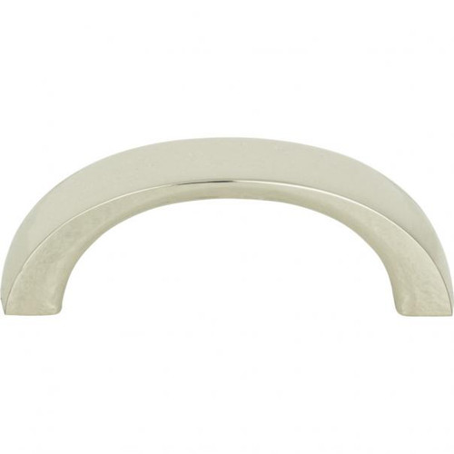 Atlas Tableau Curved Door Pull 1 13/16 Inch (c-c) - Polished Nickel, 397-PN