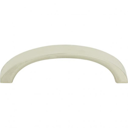 Atlas Tableau Curved Door Pull 2 1/2 Inch (c-c) - Polished Nickel, 398-PN