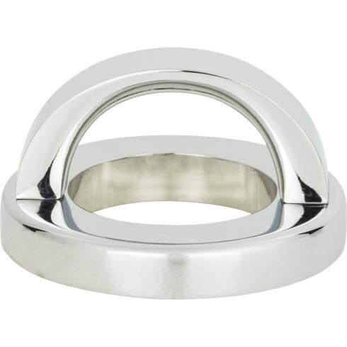Atlas Tableau Round Door Pull Base and Top 1 7/16 Inch (c-c) - Polished Chrome, 404-CH