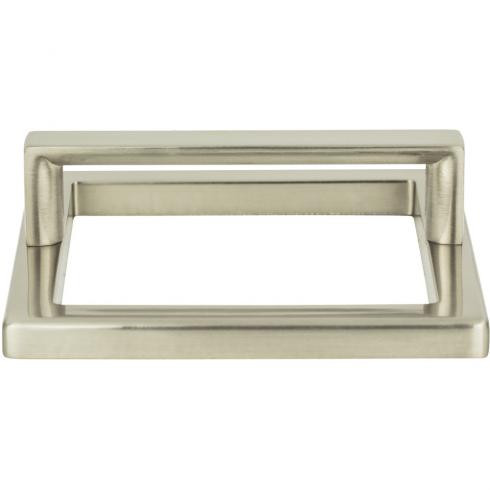 Atlas Tableau Square Door Pull Base and Top 3 Inch (c-c) - Brushed Nickel, 411-BN