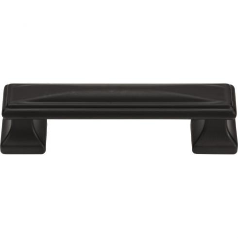 Atlas Wadsworth Door Pull 3 3/4 Inch (c-c) - Matte Black, 372-BL