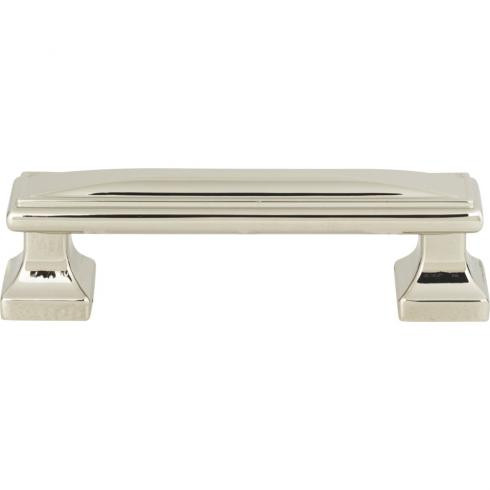 Atlas Wadsworth Door Pull 3 3/4 Inch (c-c) - Polished Nickel, 372-PN