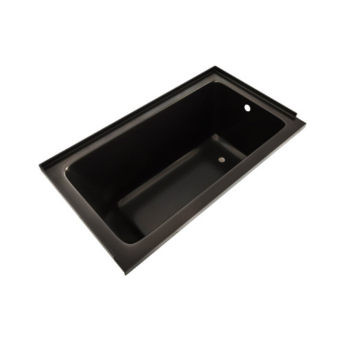 Swiss Madison Voltaire 54" x 30" Right Drain Soaking Alcove Bathtub - Glossy Black - SM-AB563GB