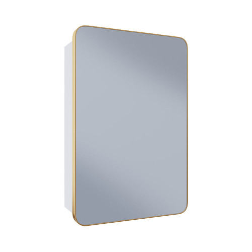 Swiss Madison Pierre 20" x 30" Rectangle Recessed or Wall Mount Mirrored Medicine Cabinet - Brushed Gold Frame - SM-MC2701BG