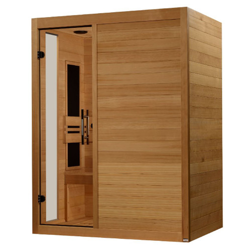 Golden Designs Dynamic Toscana Elite 3-person Ultra Low EMF (Between 3-5MG) FAR Infrared Sauna (Canadian Hemlock) - DYN-6315-05 Elite