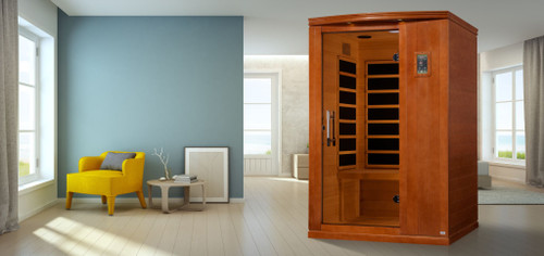 Golden Designs Dynamic Venice Elite 2-person Ultra Low EMF (Between 3-5MG) FAR Infrared Sauna (Canadian Hemlock) - DYN-6210-04 Elite