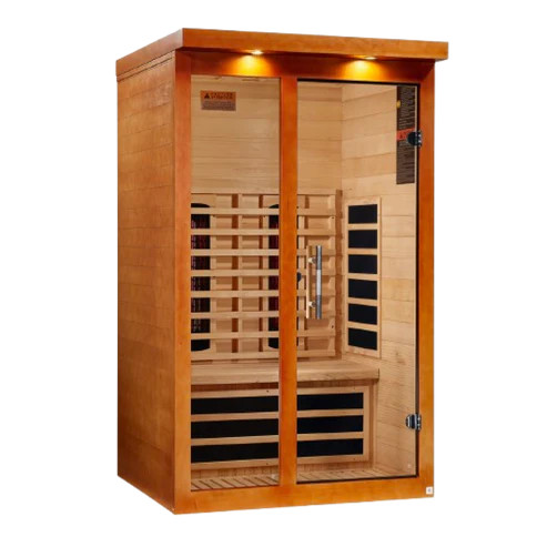 Golden Designs Dynamic Llumeneres 2-Person Full Spectrum Near Zero EMF (Under 3MG) FAR Infrared Sauna (Canadian Hemlock) - DYN-6215-03 FS